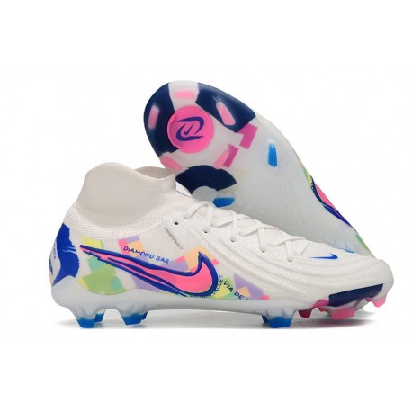 Nike Phantom Luna 2 Elite FG Blanco Rosa Azul