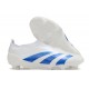 adidas Botas Futbol Predator Elite Laceless FG Blanco Azul