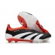 adidas Botas Futbol Predator Elite Laceless FG Negro Blanco Rojo