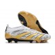 adidas Botas Futbol Predator Elite Laceless FG Blanco Oro Gris