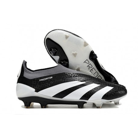 adidas Botas Futbol Predator Elite Laceless FG Negro Blanco