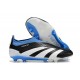 adidas Botas Futbol Predator Elite Laceless FG Negro Blanco Azul