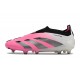 adidas Botas Futbol Predator Elite Laceless FG Rosa Blanco Negro