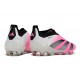 adidas Botas Futbol Predator Elite Laceless FG Rosa Blanco Negro