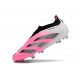 adidas Botas Futbol Predator Elite Laceless FG Rosa Blanco Negro