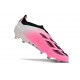 adidas Botas Futbol Predator Elite Laceless FG Rosa Blanco Negro