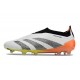 adidas Botas Futbol Predator Elite Laceless FG Blanco Negro Arancione