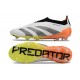 adidas Botas Futbol Predator Elite Laceless FG Blanco Negro Arancione