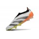 adidas Botas Futbol Predator Elite Laceless FG Blanco Negro Arancione