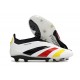 adidas Botas Futbol Predator Elite Laceless FG Blanco Negro Rojo Amarillo