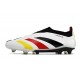 adidas Botas Futbol Predator Elite Laceless FG Blanco Negro Rojo Amarillo