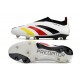 adidas Botas Futbol Predator Elite Laceless FG Blanco Negro Rojo Amarillo