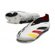 adidas Botas Futbol Predator Elite Laceless FG Blanco Negro Rojo Amarillo