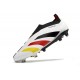 adidas Botas Futbol Predator Elite Laceless FG Blanco Negro Rojo Amarillo