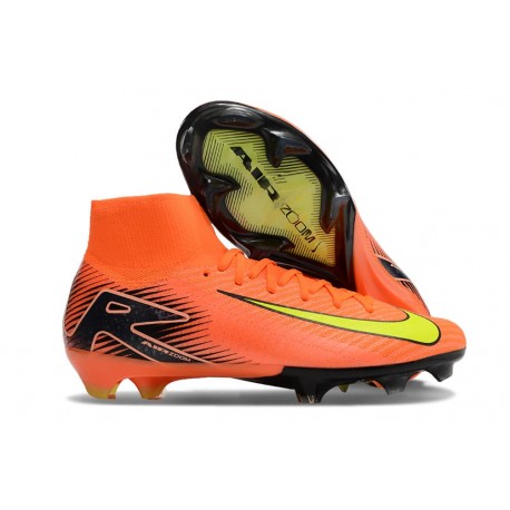 Bota Nike Air Zoom Mercurial Superfly X Elite FG Naranja Amarillo