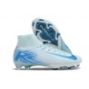 Bota Nike Air Zoom Mercurial Superfly X Elite FG Blanco Azul