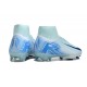 Bota Nike Air Zoom Mercurial Superfly X Elite FG Blanco Azul