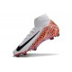 Bota Nike Air Zoom Mercurial Superfly X Elite FG Blanco Negro Naranja