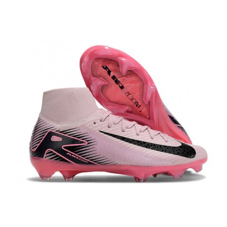 Bota Nike Air Zoom Mercurial Superfly X Elite FG Rosa Negro