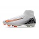 Bota Nike Air Zoom Mercurial Superfly X Elite FG Blanco Naranja Negro