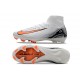 Bota Nike Air Zoom Mercurial Superfly X Elite FG Blanco Naranja Negro