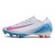 Nike Air Zoom Mercurial Vapor 16 Elite FG Blanco Azul Rosa