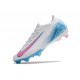 Nike Air Zoom Mercurial Vapor 16 Elite FG Blanco Azul Rosa