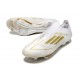 Zapatillas Adidas F50+ Laceless FG Ftwr Blanco Dorado Met 