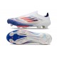 Zapatillas Adidas F50+ Laceless FG Ftwr Blanco Azul Lúcido Rojo