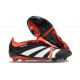 adidas Predator Elite Foldover Tongue FG Negro Blanco Rojo