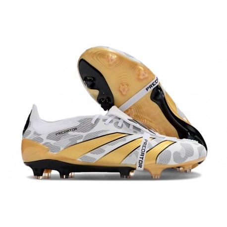 adidas Predator Elite Foldover Tongue FG Blanco Negro Oro