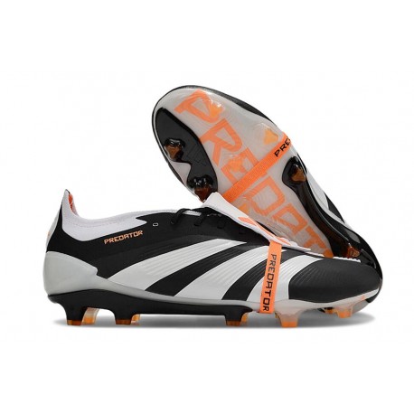 adidas Predator Elite Foldover Tongue FG Negro Blanco Naranja