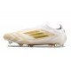 Bota de Futbol Adidas F50 Elite LL FG Ftwr Blanco Dorado Met