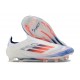 Bota de Futbol Adidas F50 Elite LL FG Ftwr Blanco Azul Lúcido Rojo