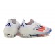 Bota de Futbol Adidas F50 Elite LL FG Ftwr Blanco Azul Lúcido Rojo