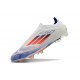 Bota de Futbol Adidas F50 Elite LL FG Ftwr Blanco Azul Lúcido Rojo