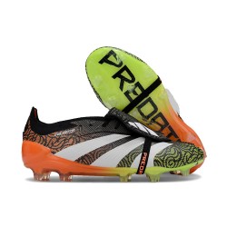 adidas Predator Elite Foldover Tongue FG Negro Blanco Naranja Verde