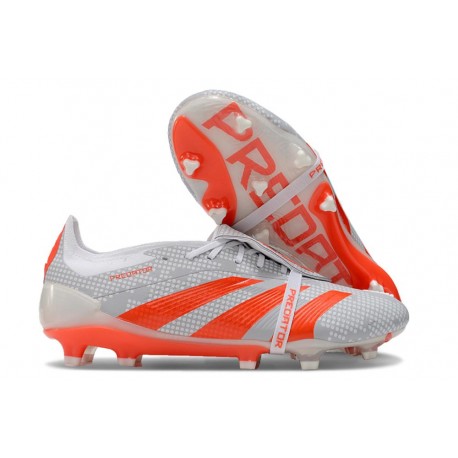 adidas Predator Elite Foldover Tongue FG Gris Rojo