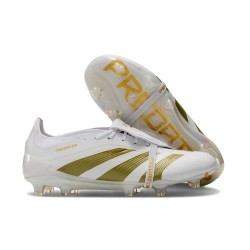 adidas Predator Elite Foldover Tongue FG Ftwr Blanco Dorado Met