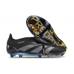 adidas Predator Elite Foldover Tongue FG Negro Carbón Dorado Met