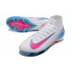 Bota Nike Air Zoom Mercurial Superfly X Elite FG Blanco Rosa Azul