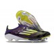 Bota Adidas F50+ Elite FG Morado Unity Blanco Limón Lúcido