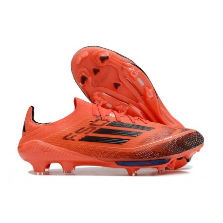 Bota Adidas F50+ Elite FG Turbo Aurora Negro Platino Met