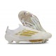 Bota Adidas F50+ Elite FG Ftwr Blanco Dorado Met