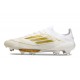 Bota Adidas F50+ Elite FG Ftwr Blanco Dorado Met