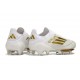 Bota Adidas F50+ Elite FG Ftwr Blanco Dorado Met