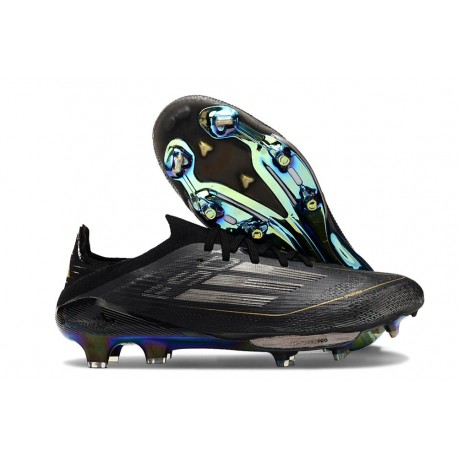 Bota Adidas F50+ Elite FG Negro Hierro Met Dorado Met