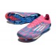 Bota Adidas F50+ Elite FG Solar Azul Ftwr Blanco Solar Rosa