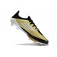 Bota Adidas F50+ Elite FG Dorado Met Negro Blanco