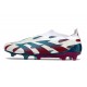 adidas Botas Futbol Predator Elite Laceless FG Blanco Azul Rojo